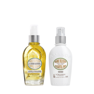 Óleo Firmador Hidratante e Mist Perfumado Amêndoa